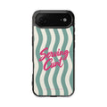 Serving Cunt Phone Case, Pink Script iPhone Case, MagSafe Compatible Impact Case, Funny Gift for Her, iPhone 14 15 16 17
