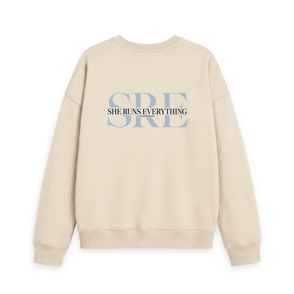 Oat Printed Sweater Back