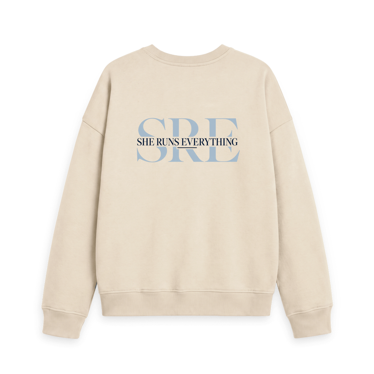 Oat Printed Sweater Back