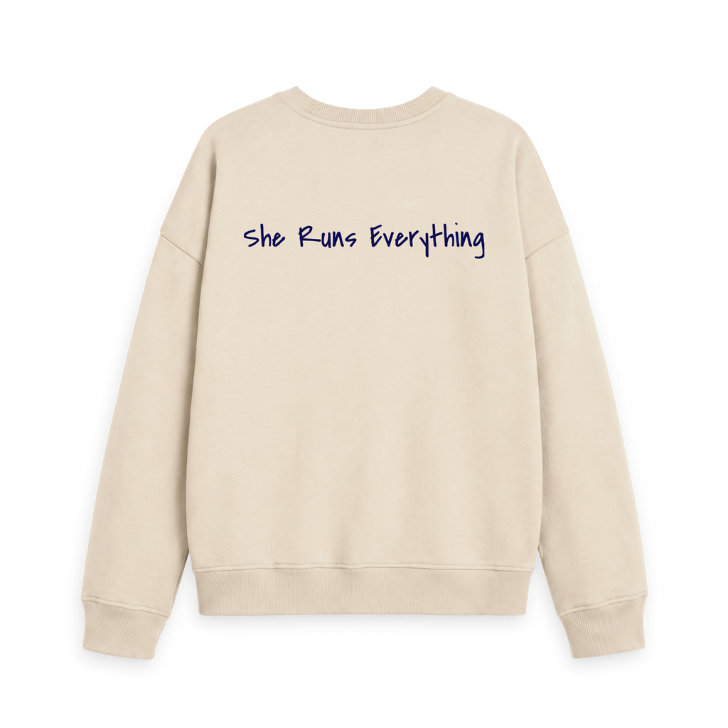 Oat Printed Sweater Back
