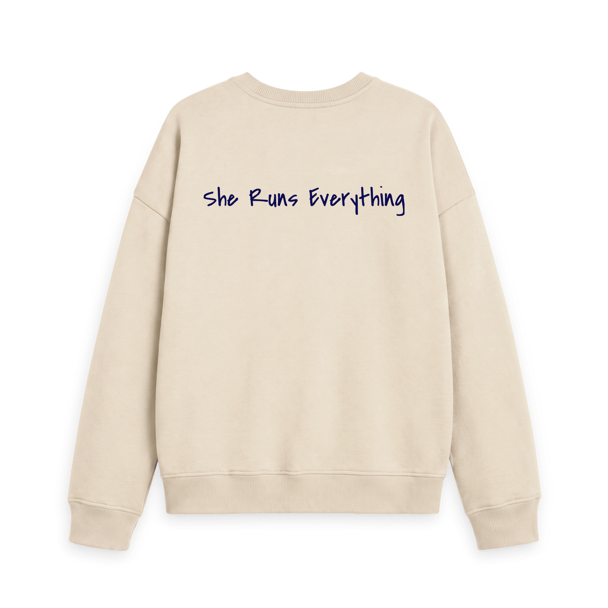 Oat Printed Sweater Back