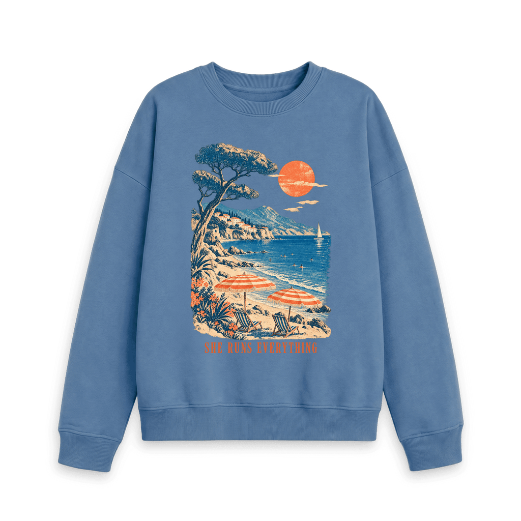 Solent Printed Sweater Front