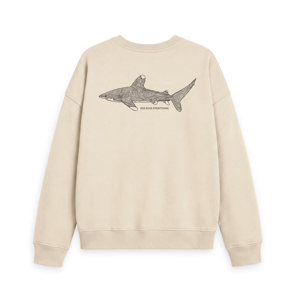 Oat Printed Sweater Back