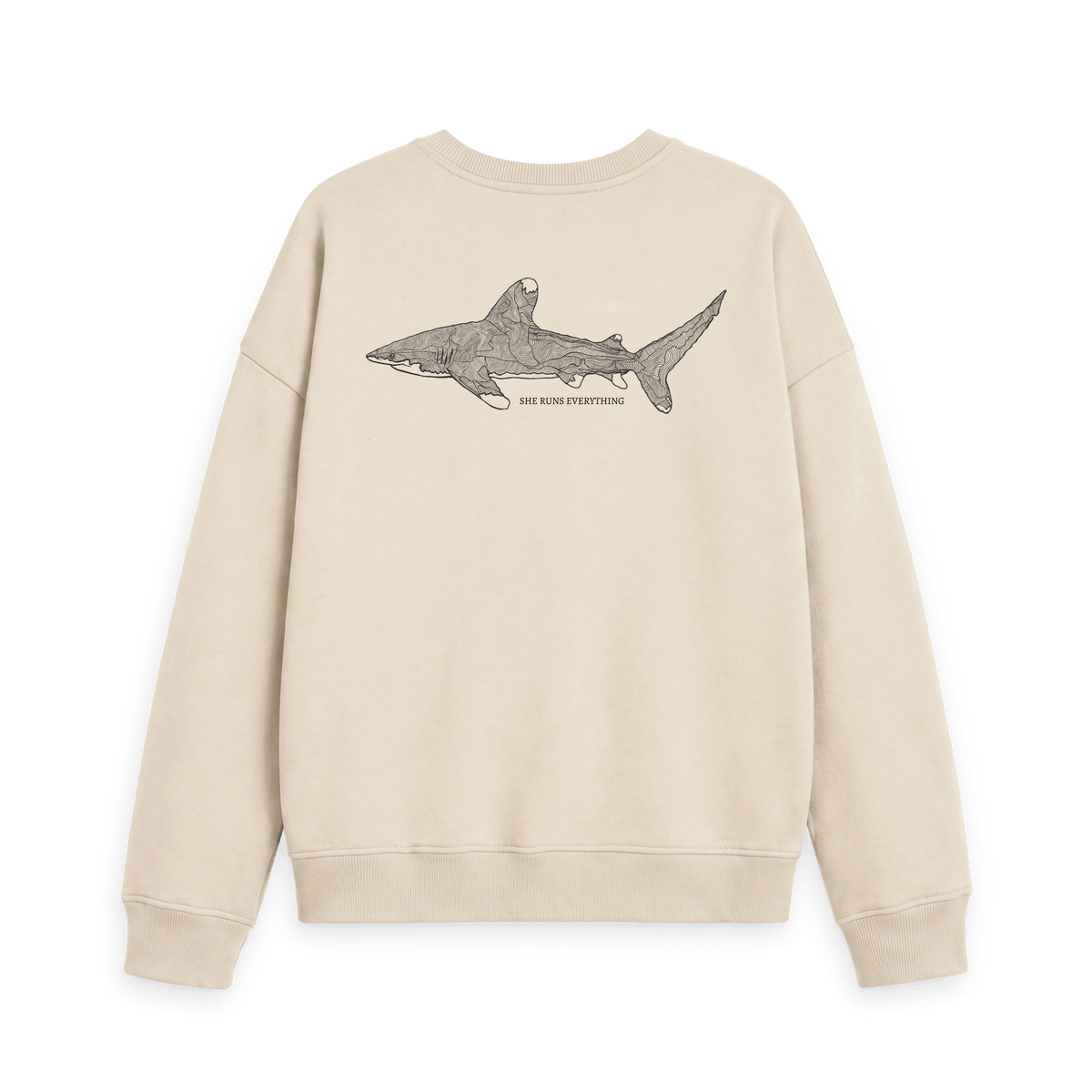 Oat Printed Sweater Back