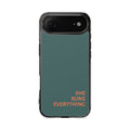SHE RUNS EVERYTHING Teal Phone Case, iPhone 14 15 16 17