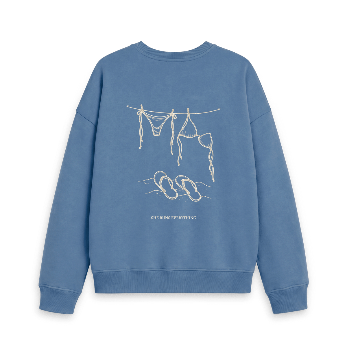 Solent Printed Sweater Back