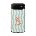 Let Her Cook Phone Case, Coral Script iPhone Case, MagSafe Compatible Impact Case, Funny Gift for Her, iPhone 14 15 16 17