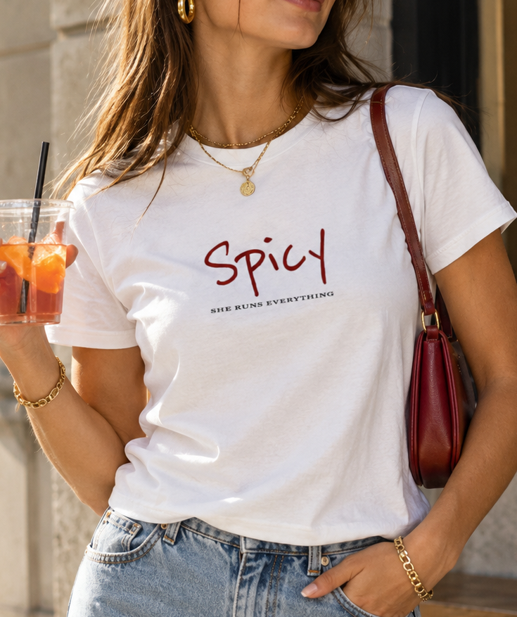 Amelia Tee | Spicy | Organic Cotton Women's T-Shirt