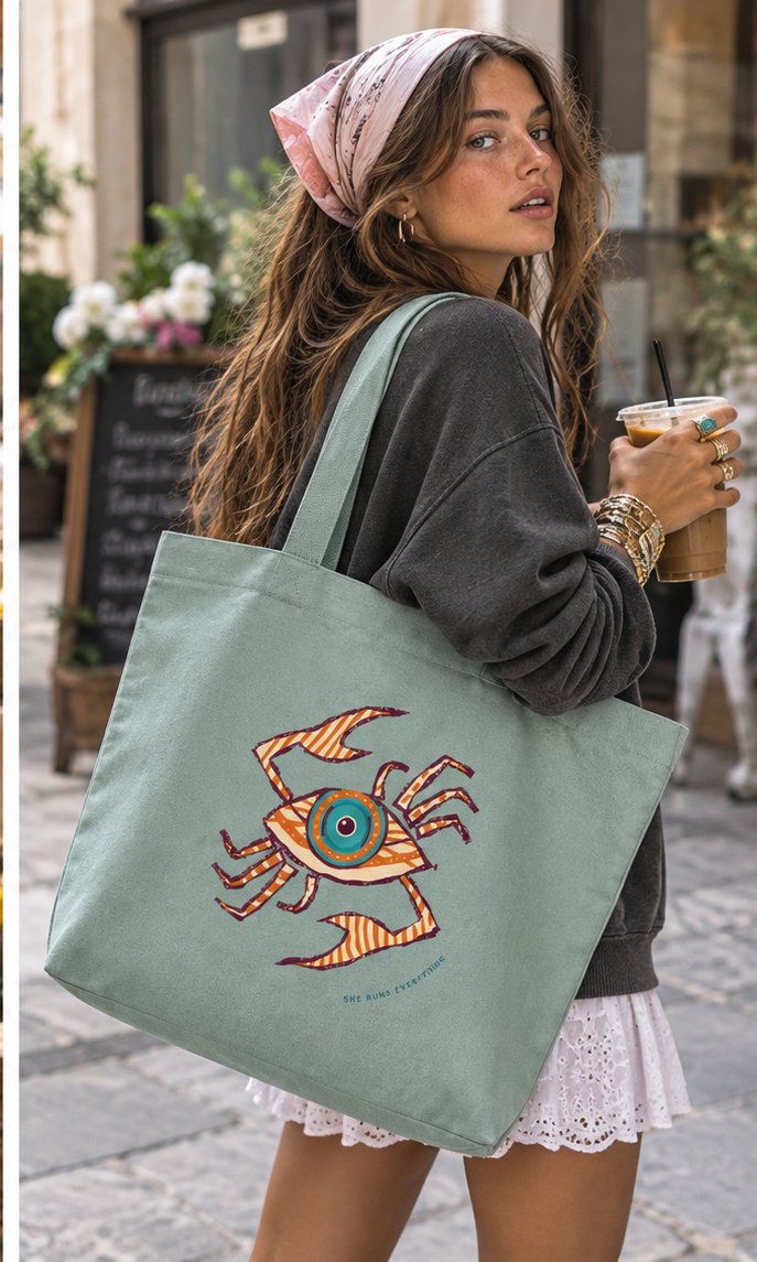 Cleo Large Tote | Premium Heavyweight Cotton Canvas | 30L