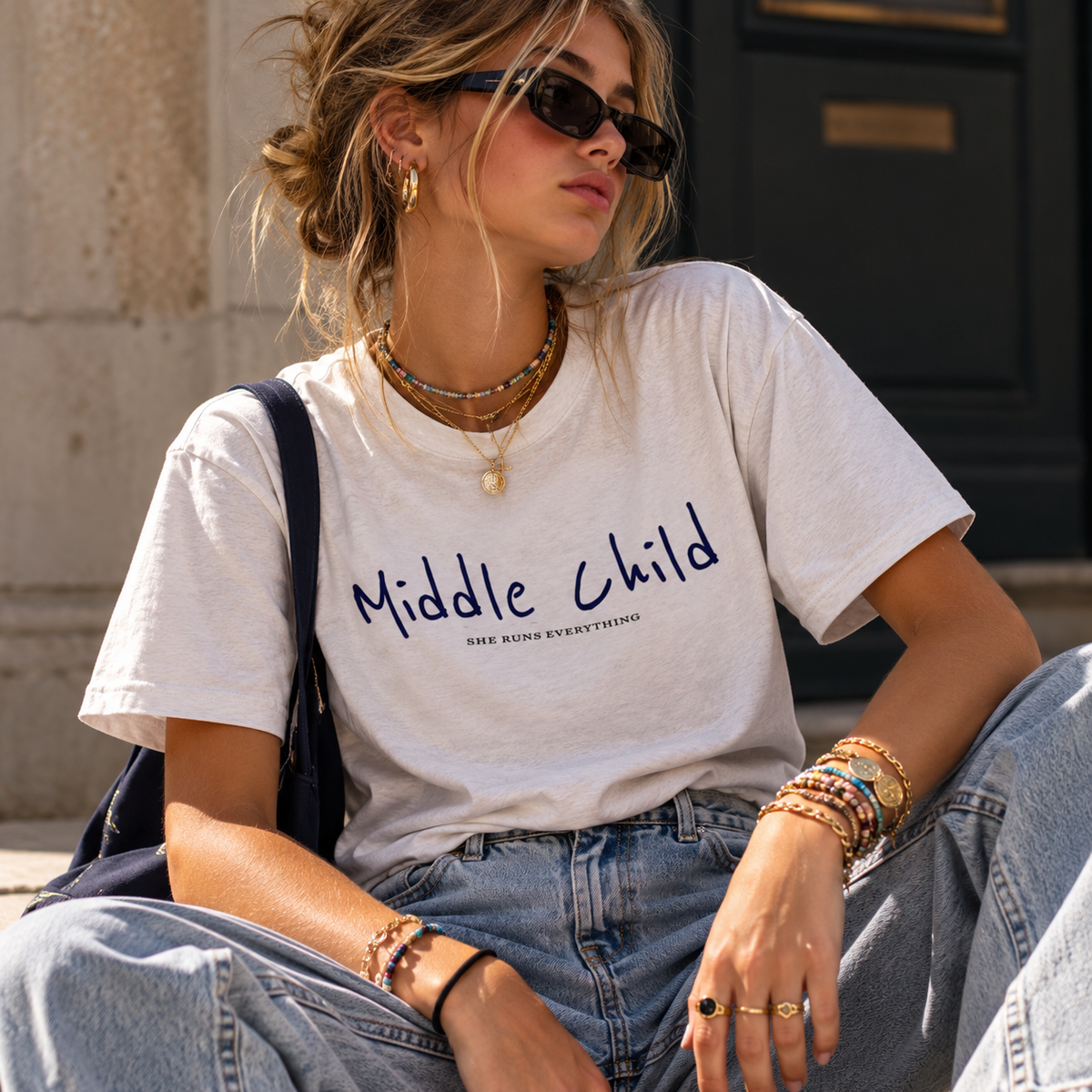 Iris Tee – Middle Child | Women's Graphic T-Shirt