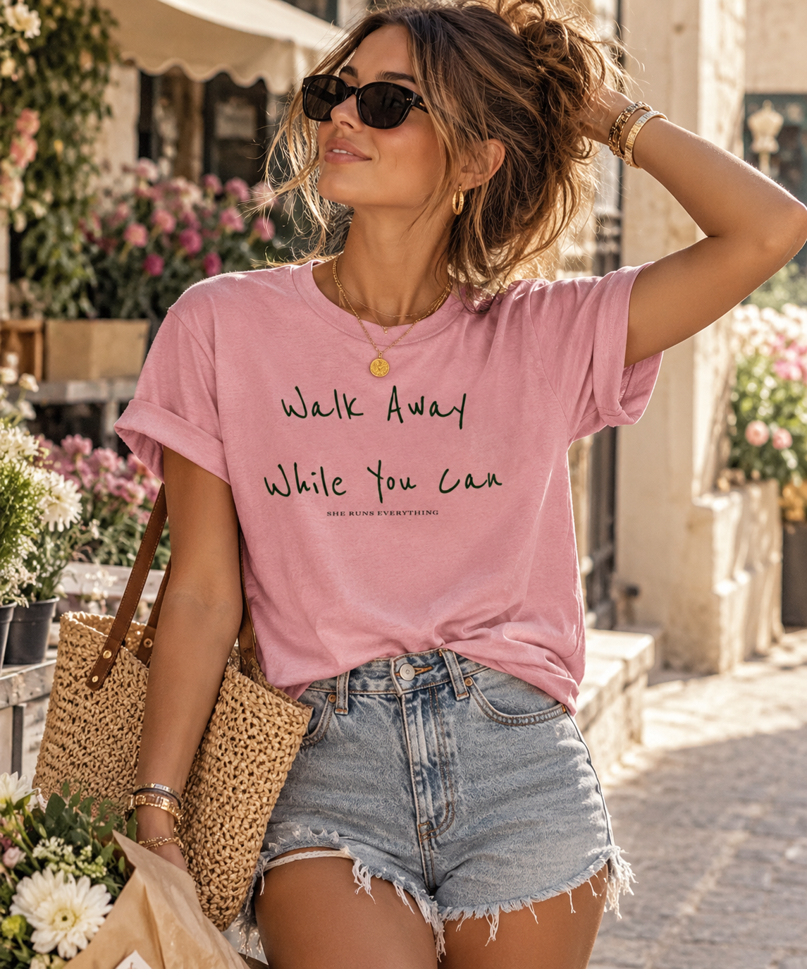 Jenny Tee | Walk Away While You Can | Women's Statement T-Shirt