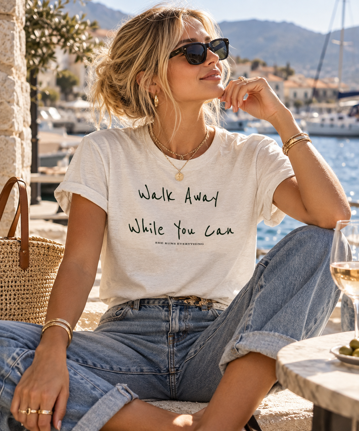 Jenny Tee | Walk Away While You Can | Women's Statement T-Shirt