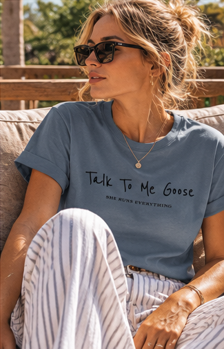 Maverick Tee | Talk To Me Goose | Organic Cotton Women's T-Shirt
