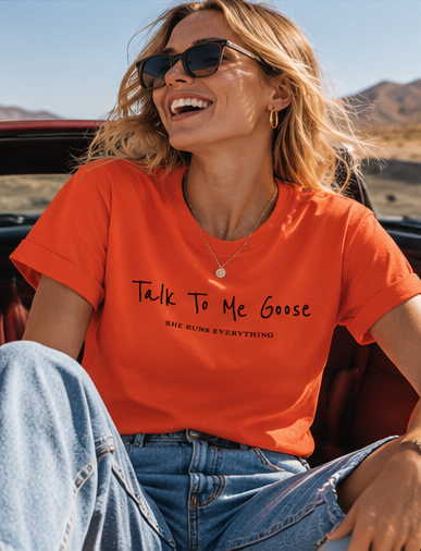 Maverick Tee | Talk To Me Goose | Organic Cotton Women's T-Shirt