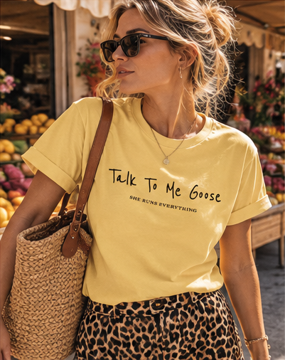 Maverick Tee | Talk To Me Goose | Organic Cotton Women's T-Shirt