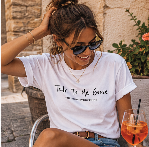 Maverick Tee | Talk To Me Goose | Organic Cotton Women's T-Shirt