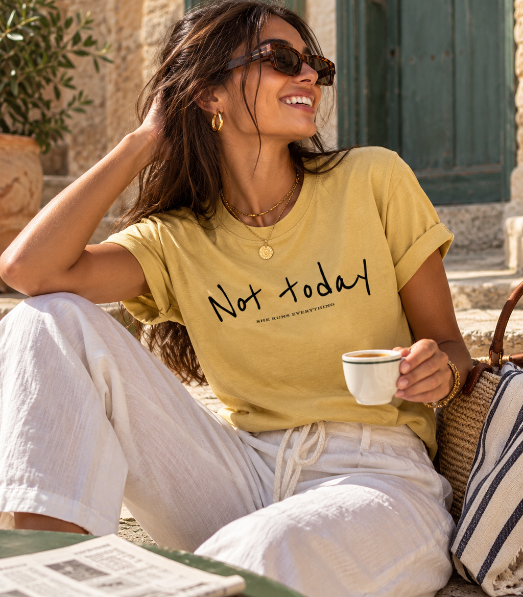 Melissa Tee | Organic Cotton | Not Today Front Print