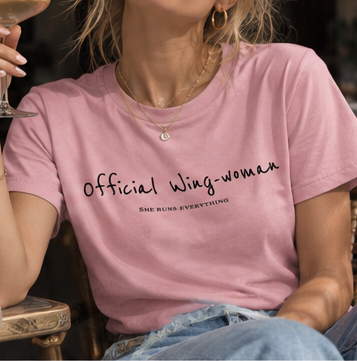 Molly Tee | Official Wing-Woman | Organic Cotton Women's T-Shirt