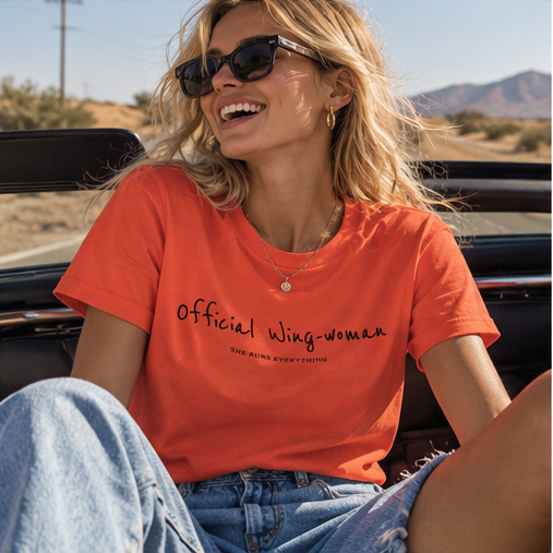Molly Tee | Official Wing-Woman | Organic Cotton Women's T-Shirt