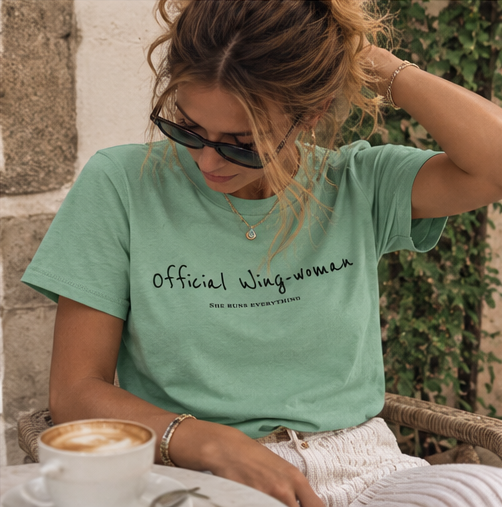 Molly Tee | Official Wing-Woman | Organic Cotton Women's T-Shirt