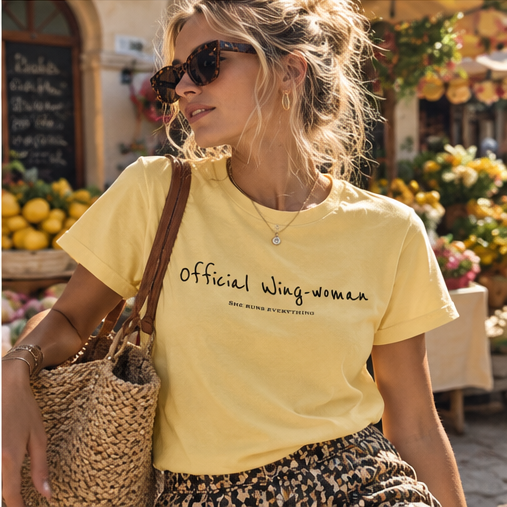 Molly Tee | Official Wing-Woman | Organic Cotton Women's T-Shirt