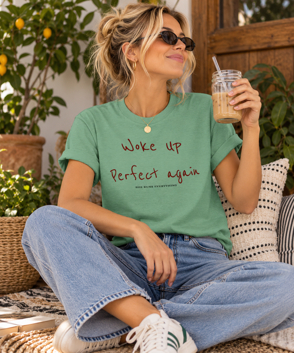 Pippa Tee | Woke Up Perfect Again | Women's Statement T-Shirt
