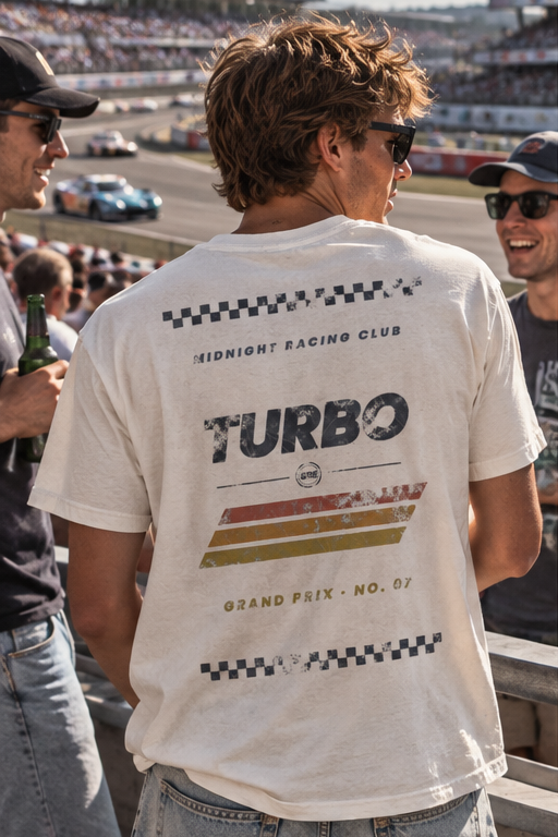 Max Turbo Tee | Men's Organic Cotton Vintage Graphic T-Shirt