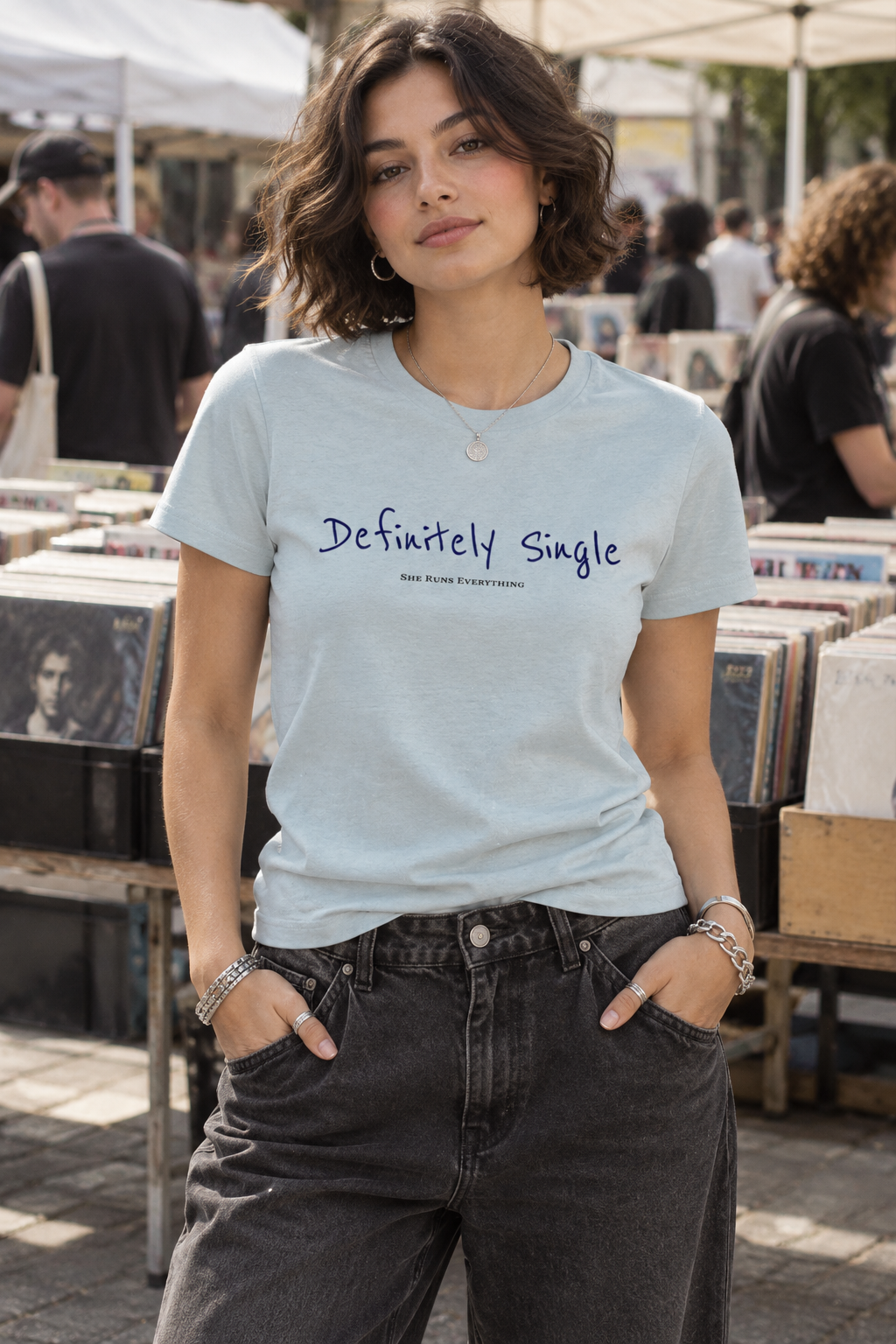 Tallulah Tee | Definitely Single | Organic Cotton Women's T-Shirt