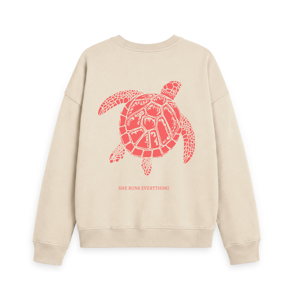 Oat Printed Sweater Back