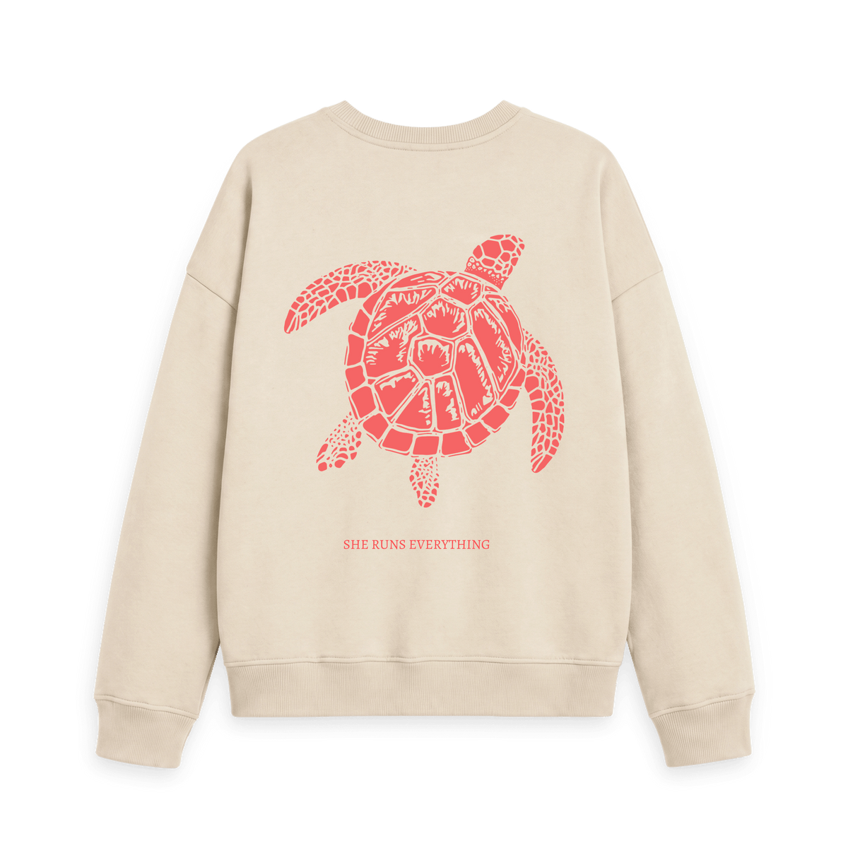 Oat Printed Sweater Back