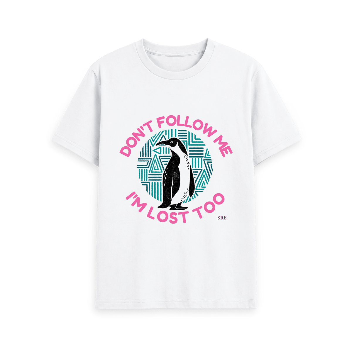 White Printed T-shirt Front