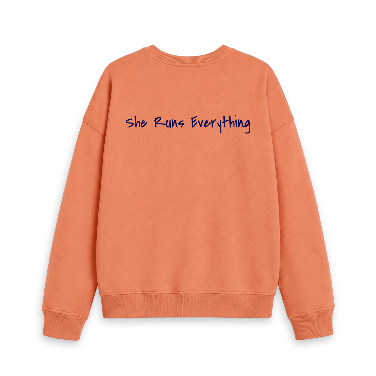 Apricot Printed Sweater Back
