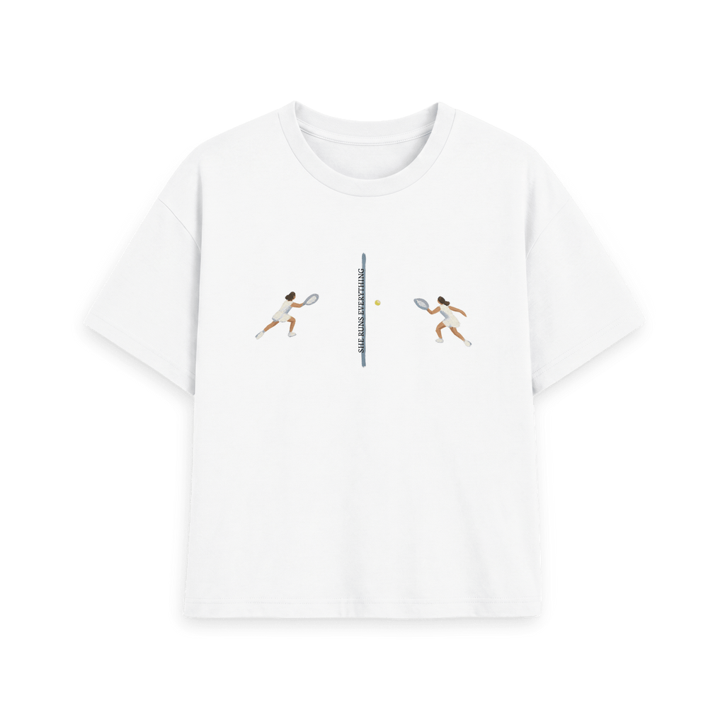 White Printed T-shirt Front