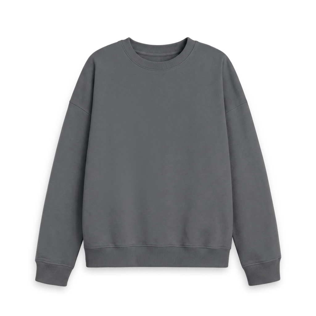 Slate Grey Printed Sweater Front