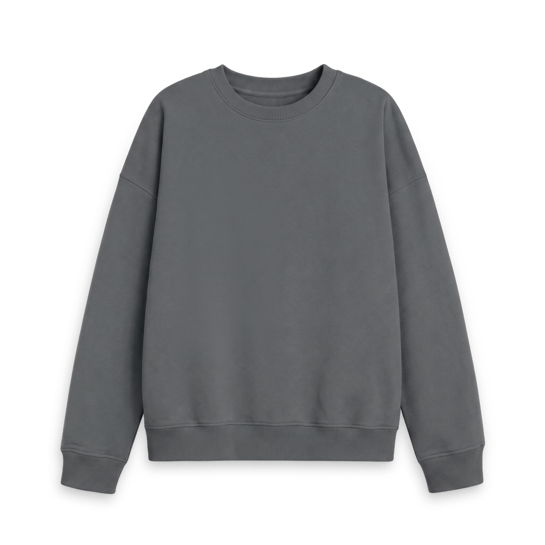 Slate Grey Printed Sweater Front